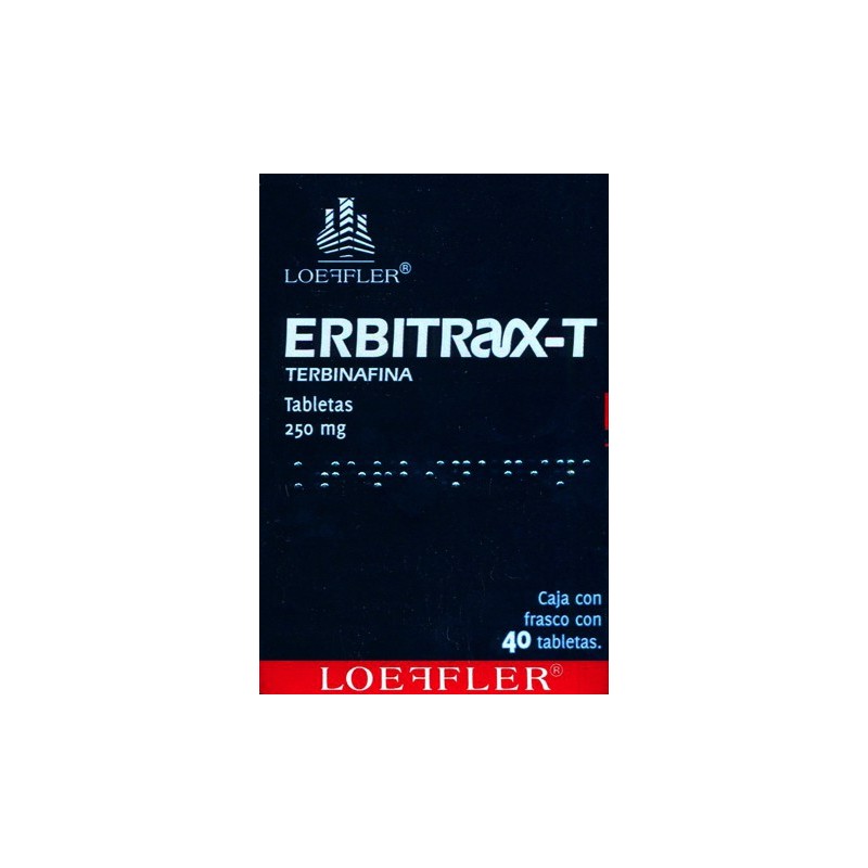 Erbitrax-t c/40 tabs. 250 mg.