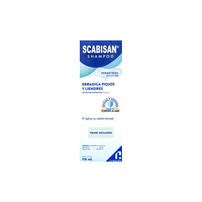 Scabisan shampoo 110ml. c/peine