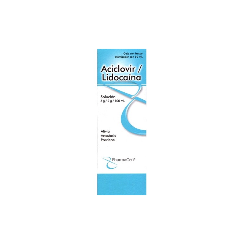 Aciclovir/lidocaina spray c/50 ml
