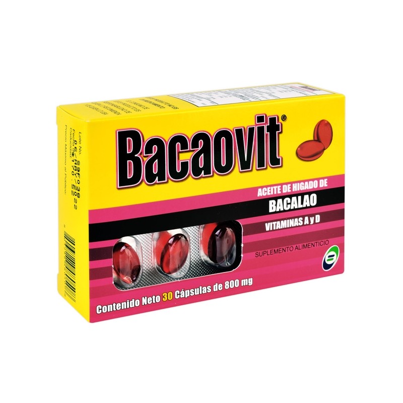 Bacaovit c/30 perlas 500 mg.