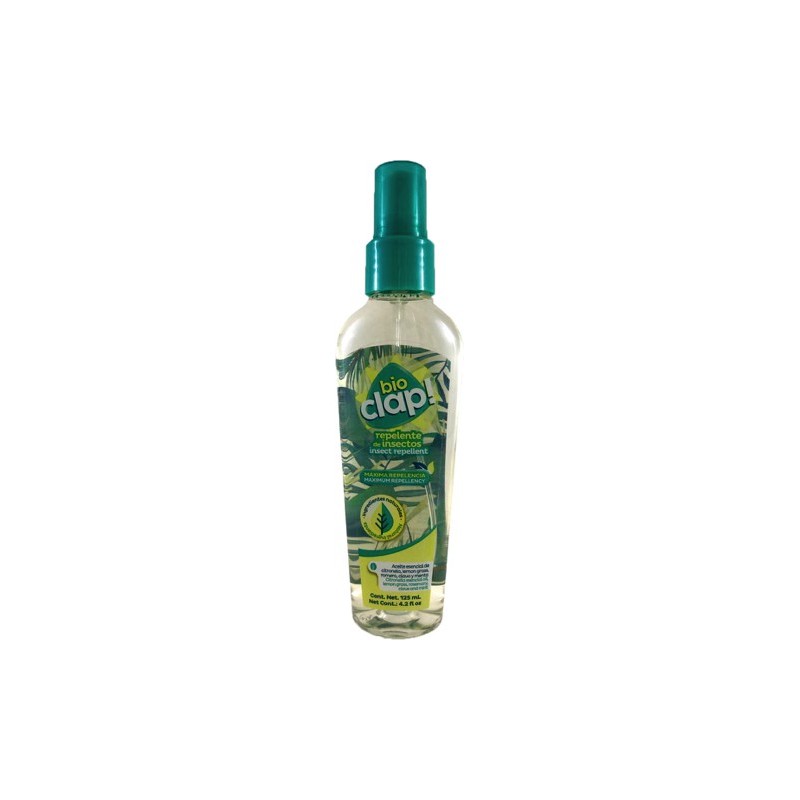 Bio clap repelente de insectos 125 ml.