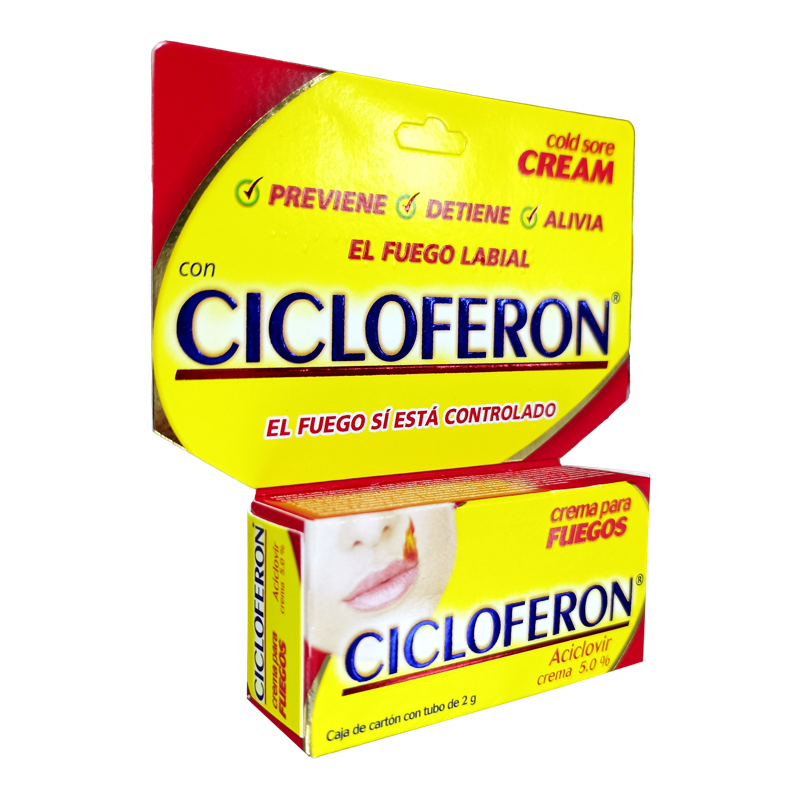 Cicloferon crema 5% tubo c/2 g.