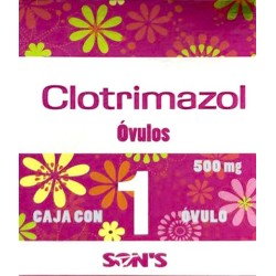 Clotrimazol c/1 ovulo 500 mg.