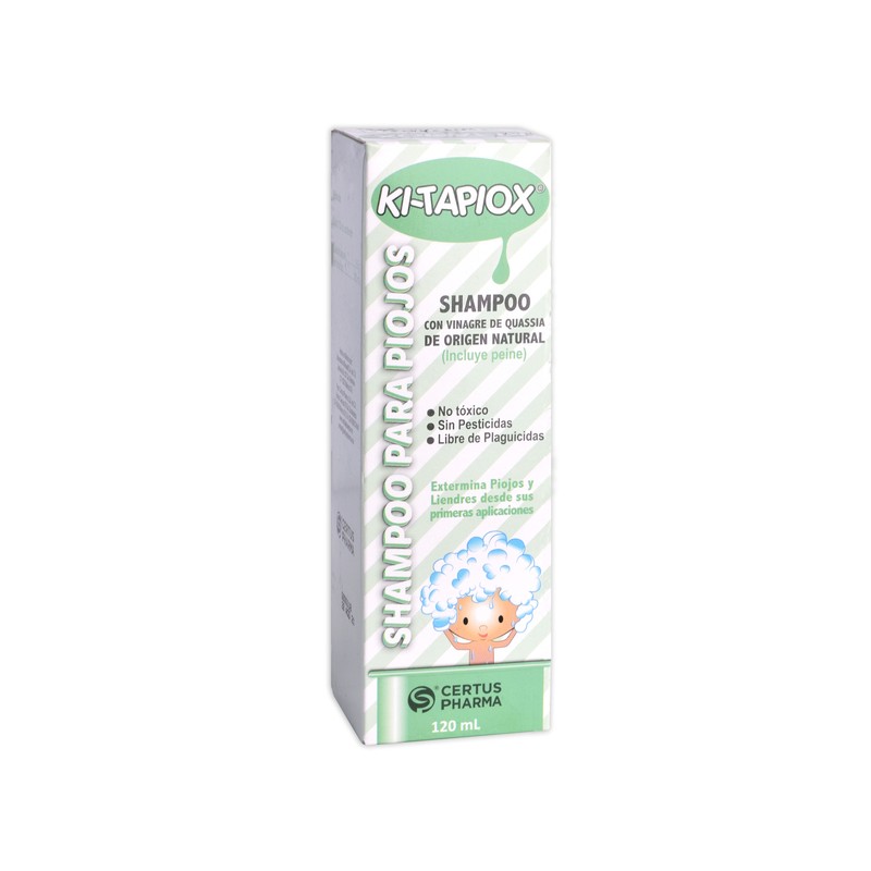 Ki-tapiox shampoo c/peine liendrero 120 ml. 3.5 g.