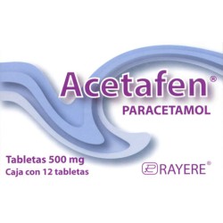 Acetafen c/12 tabs. 500 mg.