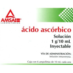 Acido ascorbico c/6 amp. 1 gr.