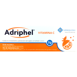 Adriphel c/10 comps. efervs. sabor naranja 2 g.