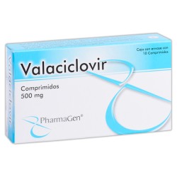 Valaciclovir c/10 comps. 500 mg.