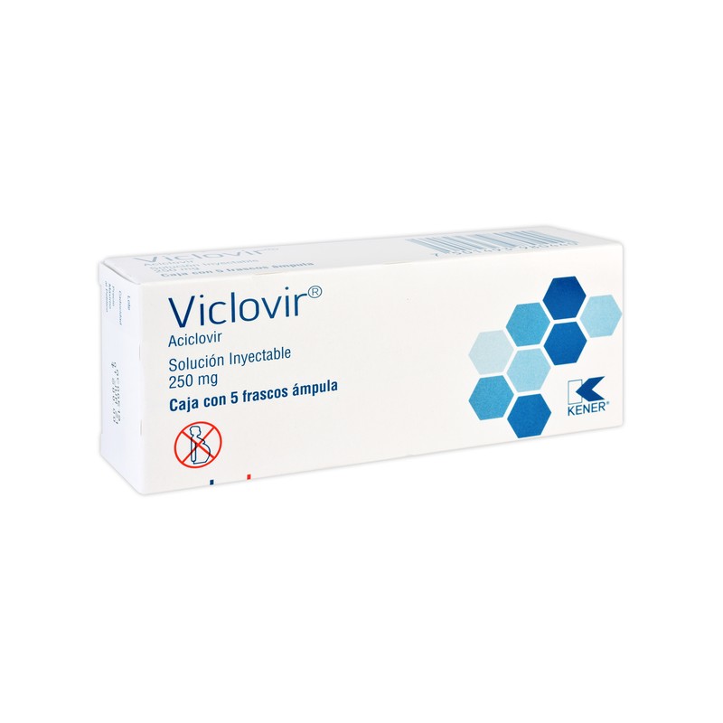 Viclovir sol. iny. c/5 amp. 250 mg.