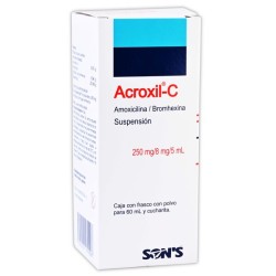 Acroxil c suspension 250/80 mg. c/ 60 ml.