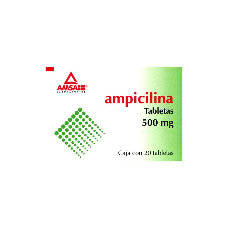 Ampicilina c/20 tabs. 500 mg.