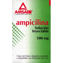 Ampicilina sol. iny. 500 mg.