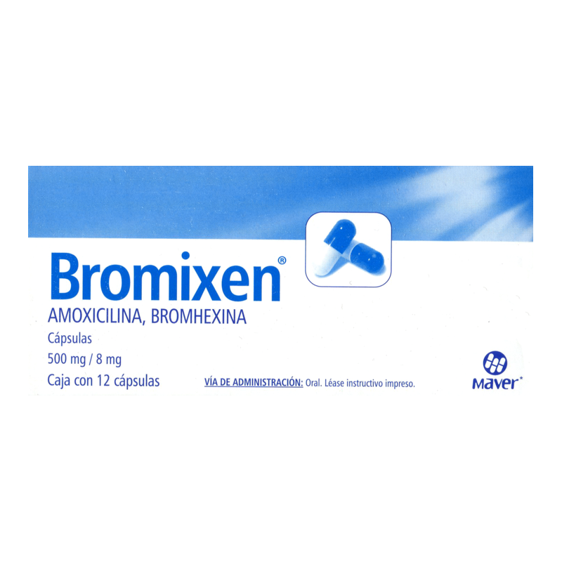 Bromixen capsulas 500 mg c/12