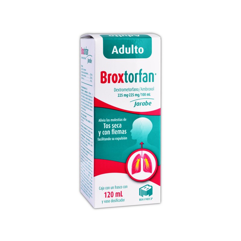 Broxtorfan jarabe adulto 120 ml. 225/225 mg.