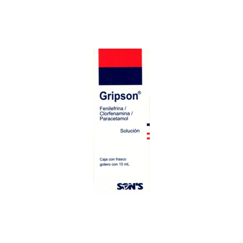 Gripson gotas pediatricas 15ml.
