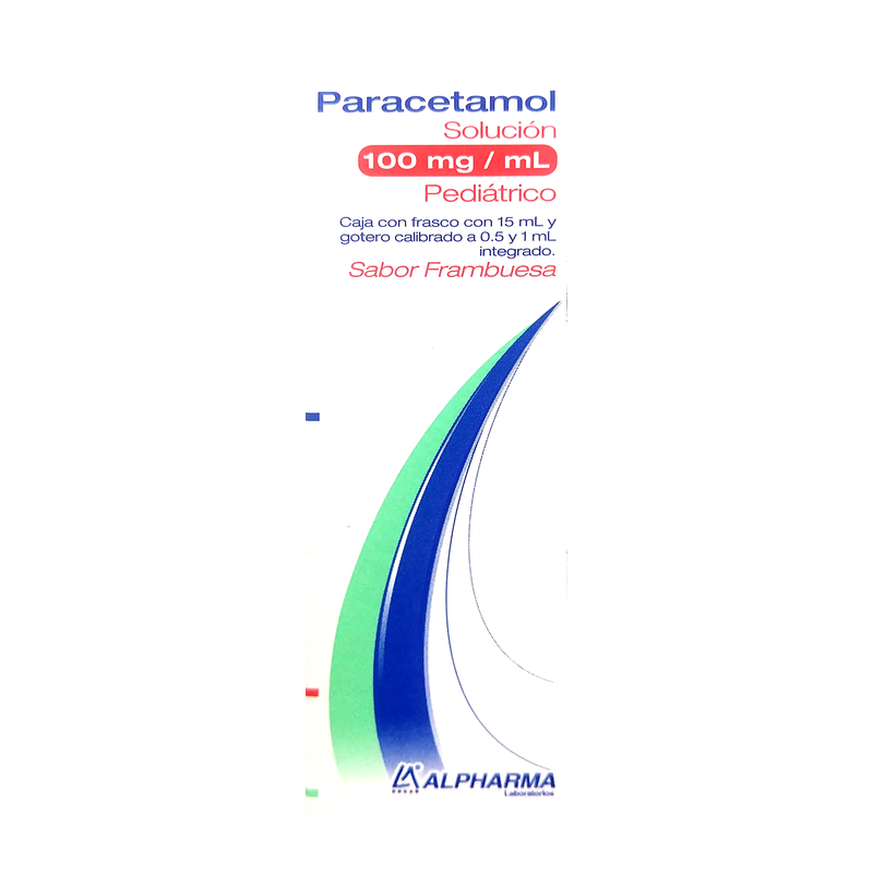Paracetamol  gotas 15 ml. 100 mg.