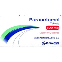 Paracetamol c/10 tabs. 500 mg.
