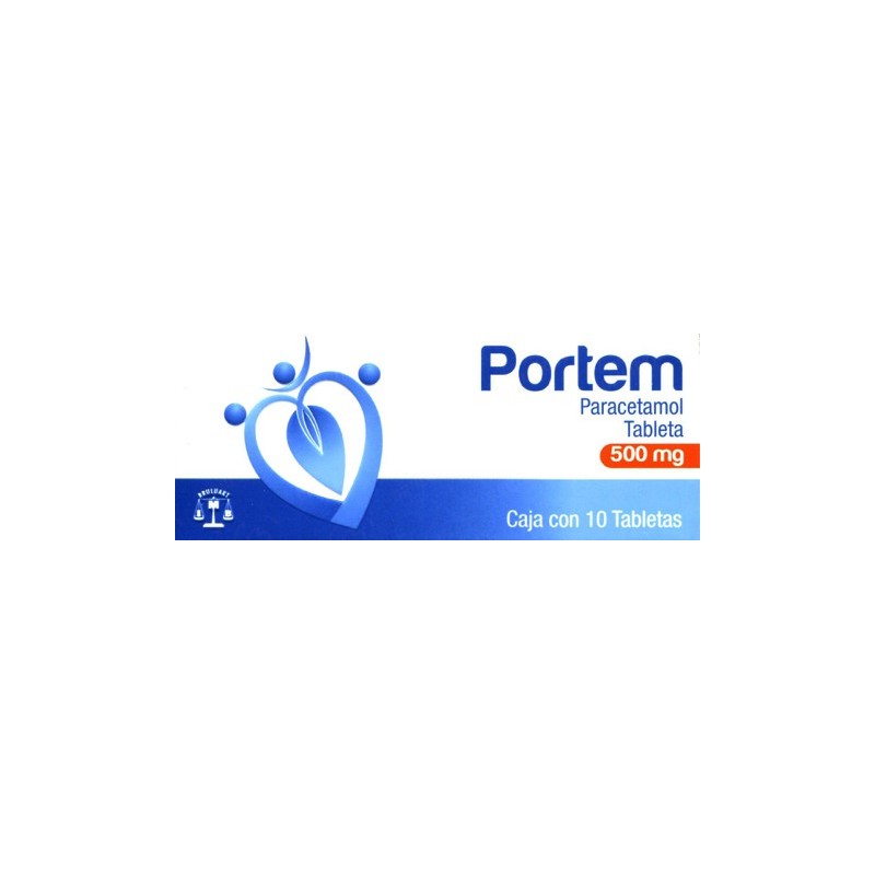 Portem c/10 tabs. 500 mg.