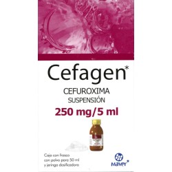 Cefagen susp. 50 ml 250 mg.