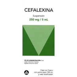 Cefalexina susp. 250 mg. 100 ml.