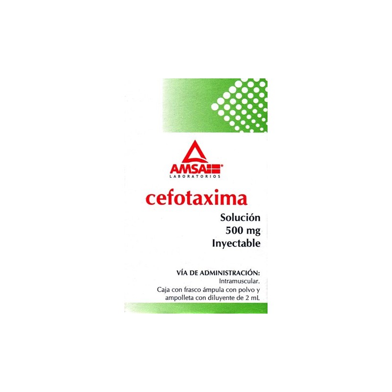 Cefotaxima sol. iny. i.m. 500 mg.