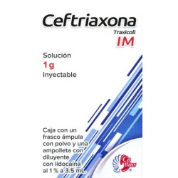 Ceftriaxona i.m. 1 gr. iny. c/1 amp
