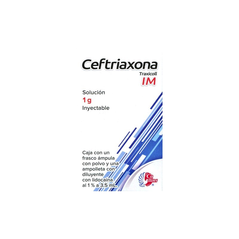 Ceftriaxona i.m. 1 gr. iny. c/1 amp