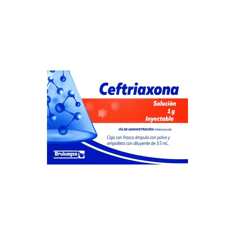 Ceftriaxona im sol. iny. c/1 amp. 1 gr.