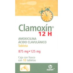 Clamoxin 12h c/10 tabs. 875/125