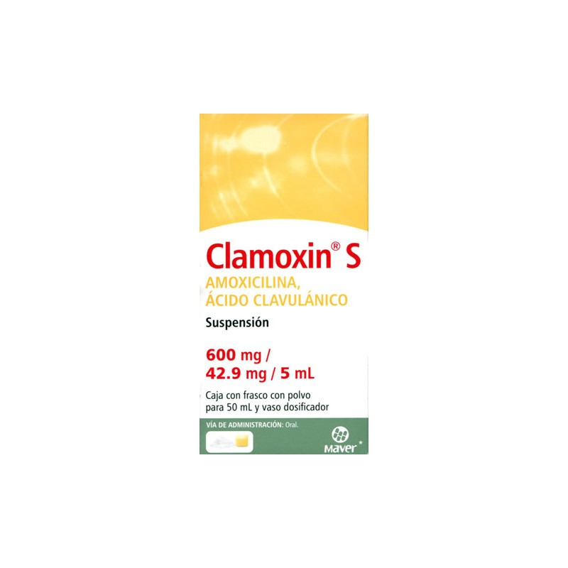 Clamoxin-s susp. 600mg/42.9mg 50 ml.