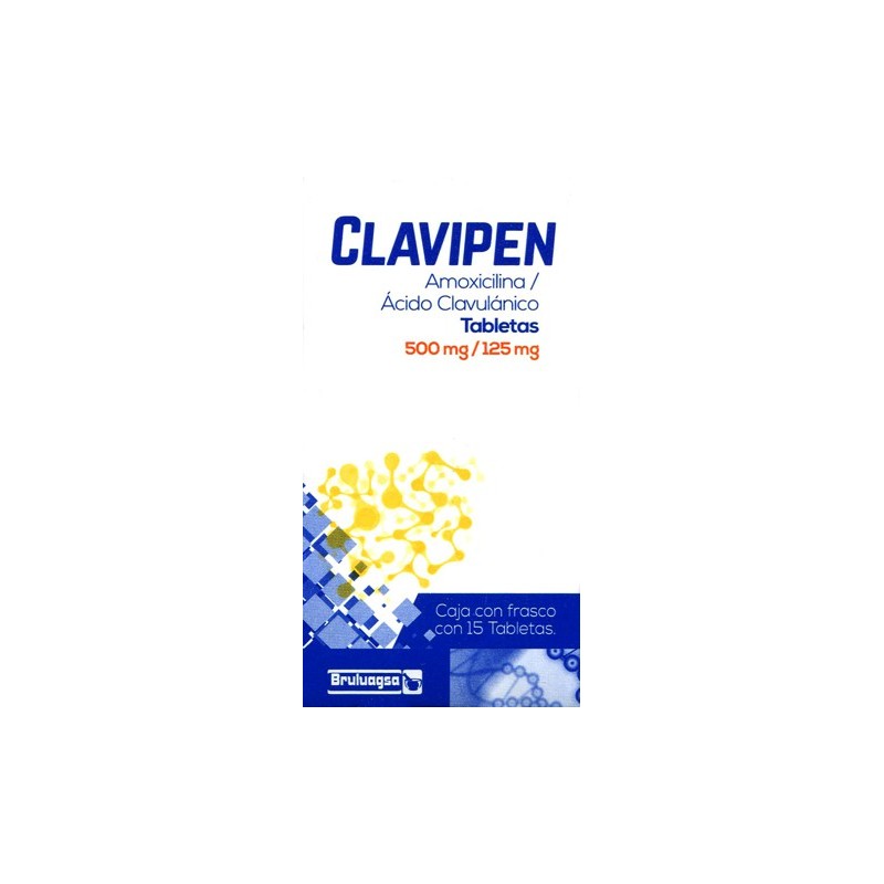 Clavipen c/15 tabs. 500/125 mg.