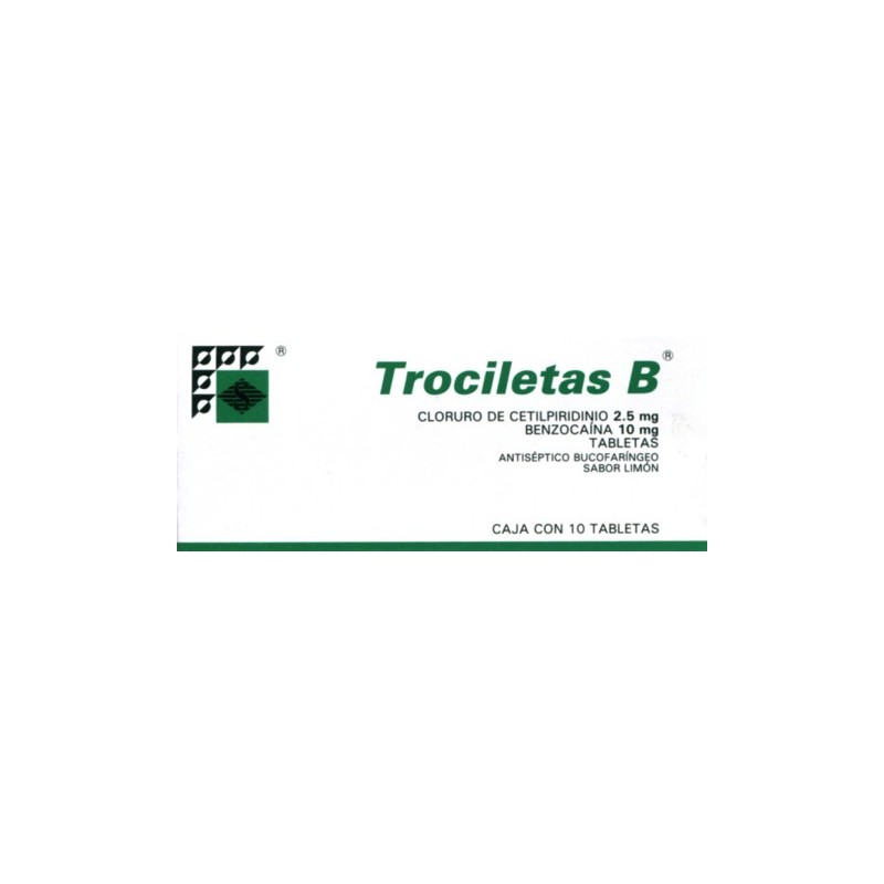 Trociletas-b c/10 tabs. limon 2.5/10mg