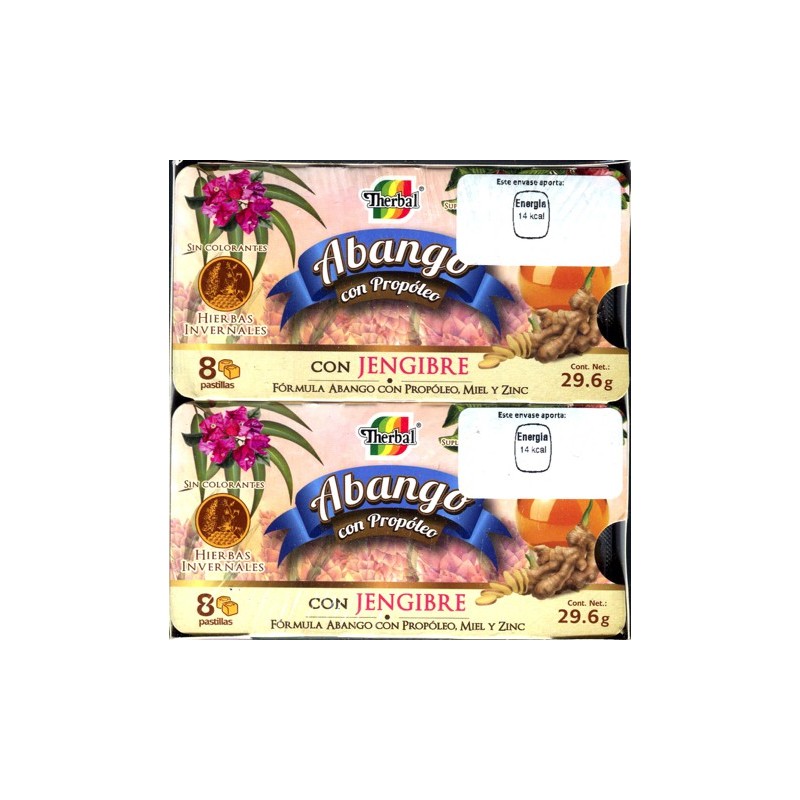 Abango/propoleo con jengibre c/12 paquetes