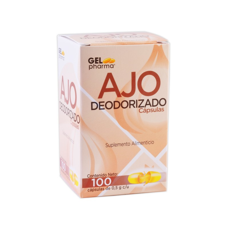 Aceite de ajo deodorizado c/60 caps. 520 mg.