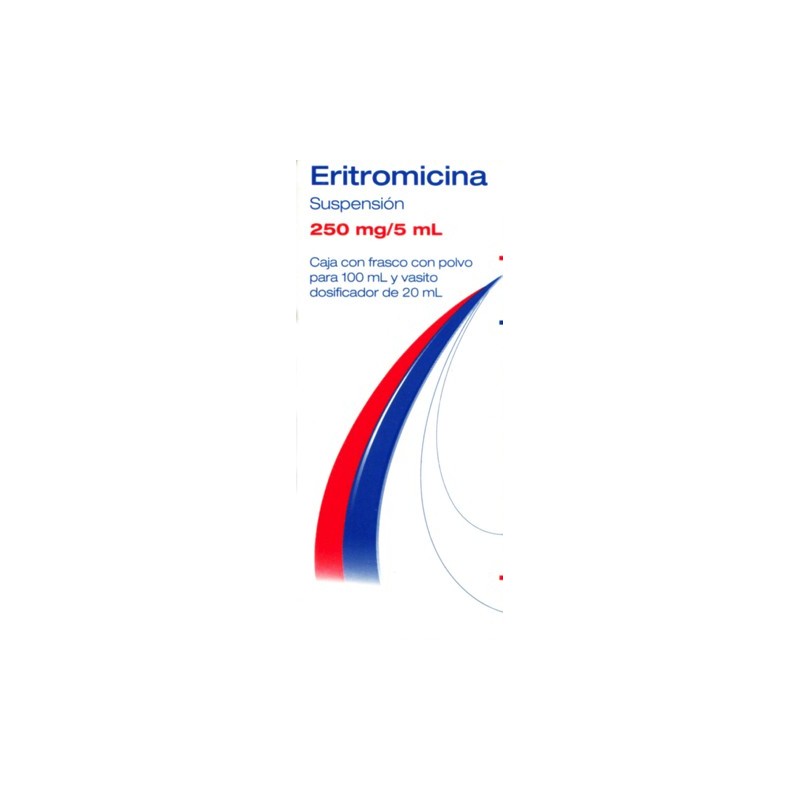 Eritromicina susp. 250 mg. 100 ml.