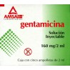 Gentamicina c/5 amp. 160 mg.