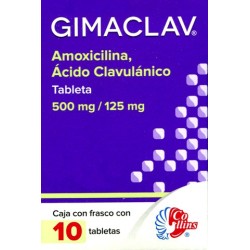 Gimaclav c/10 tabs. 500mg/125mg