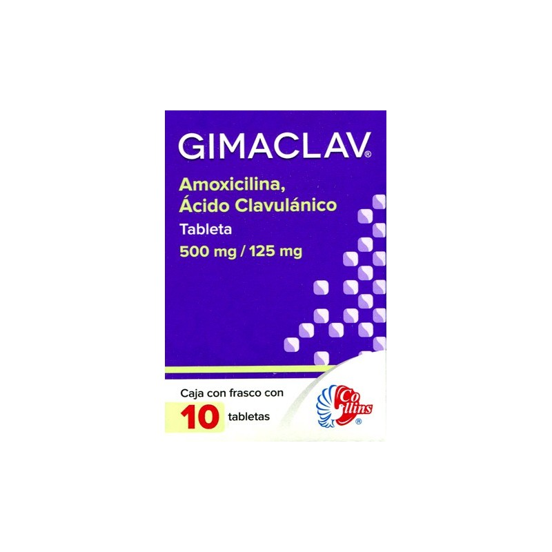 Gimaclav c/10 tabs. 500mg/125mg