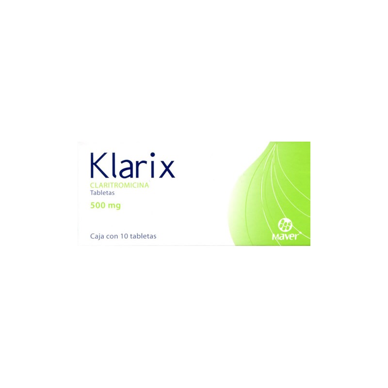 Klarix c/10 tabs. 500 mg.