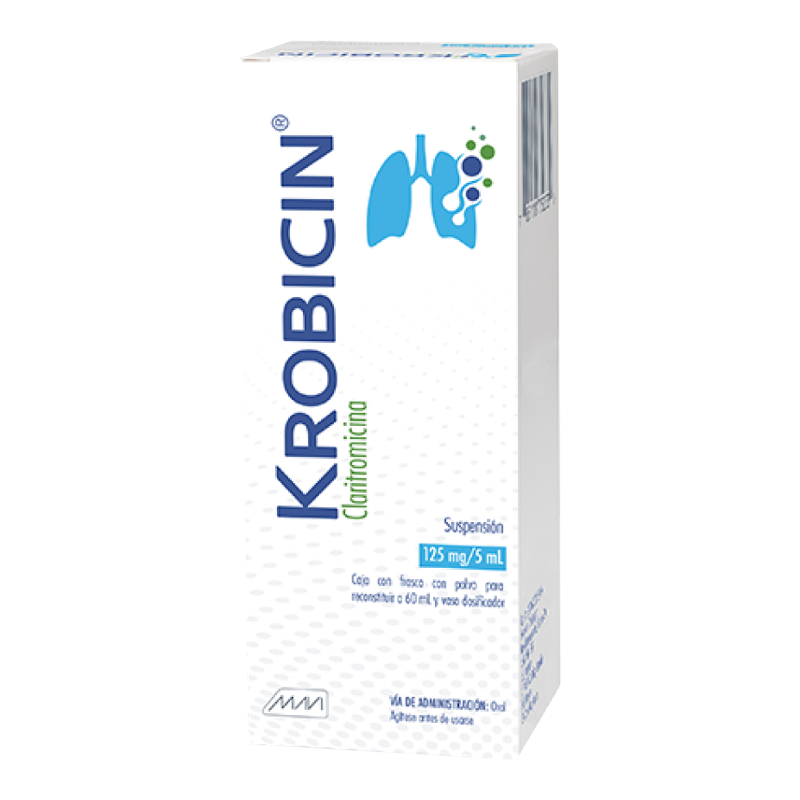 Krobicin susp. 60 ml. 125 mg/5 ml.